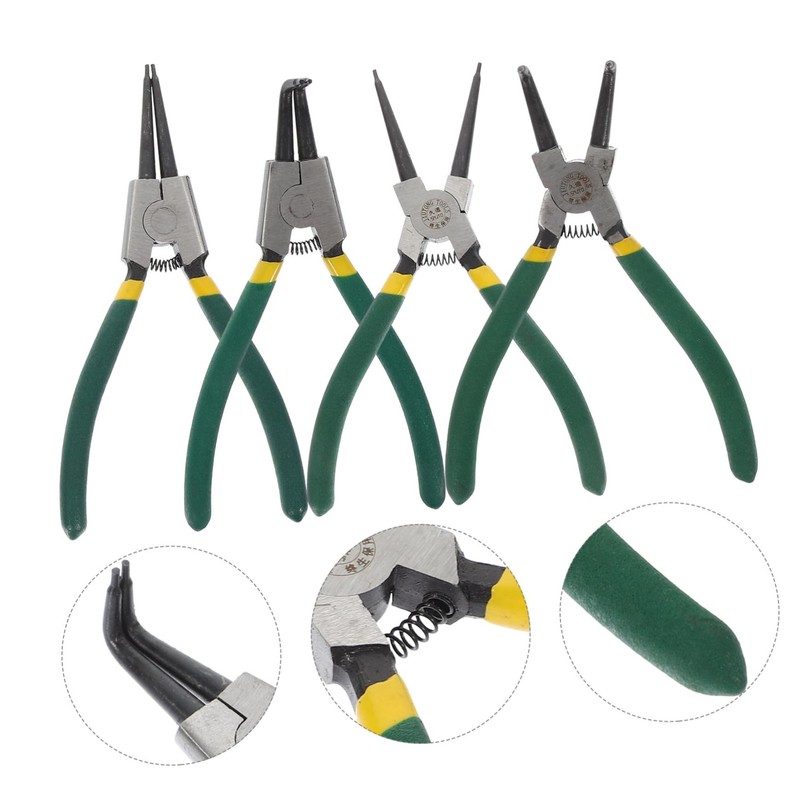 CHILDWEET 1set Heavy Duty Circlip Pliers Kit Precision Spring Loaded