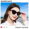 WEMOOTANTS Full Lens Reading Sunglasses Women Cat Eye Readers 2.5