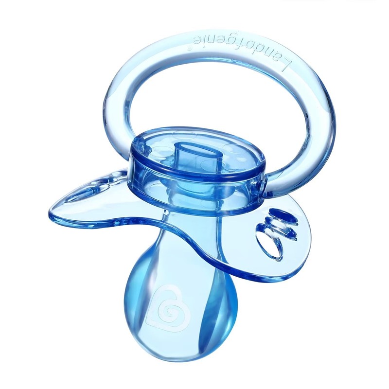 Landofgenie Large Shield Adult Size Pacifiers Butterfly Shape Transparent Design