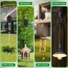 4 Pack Heavy Duty Retractable Plant Hangers, Adjustable Pull-Down Pulleys