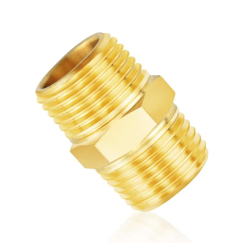 TAILONZ PNEUMATIC 3/4" BSP Male Pipe Hex Nipple, Brass Pipe