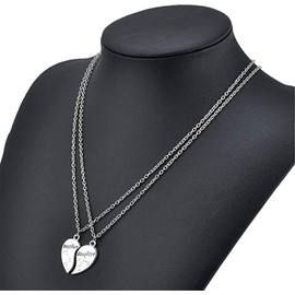 Zittop Mother Necklace Heart Matching Necklace Jewelry