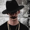 10 pcs Big Mouth Face Halloween Horror Tattoo Stickers -