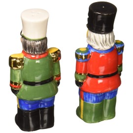 Spode 1667730 Nutcracker Salt and Pepper Set, Green