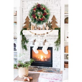 BuerHomie Christmas wreath decoration for door, front door, table