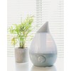 Crane Ultrasonic Teardrop Cool Mist Humidifier, Large 1 Gal Tank,
