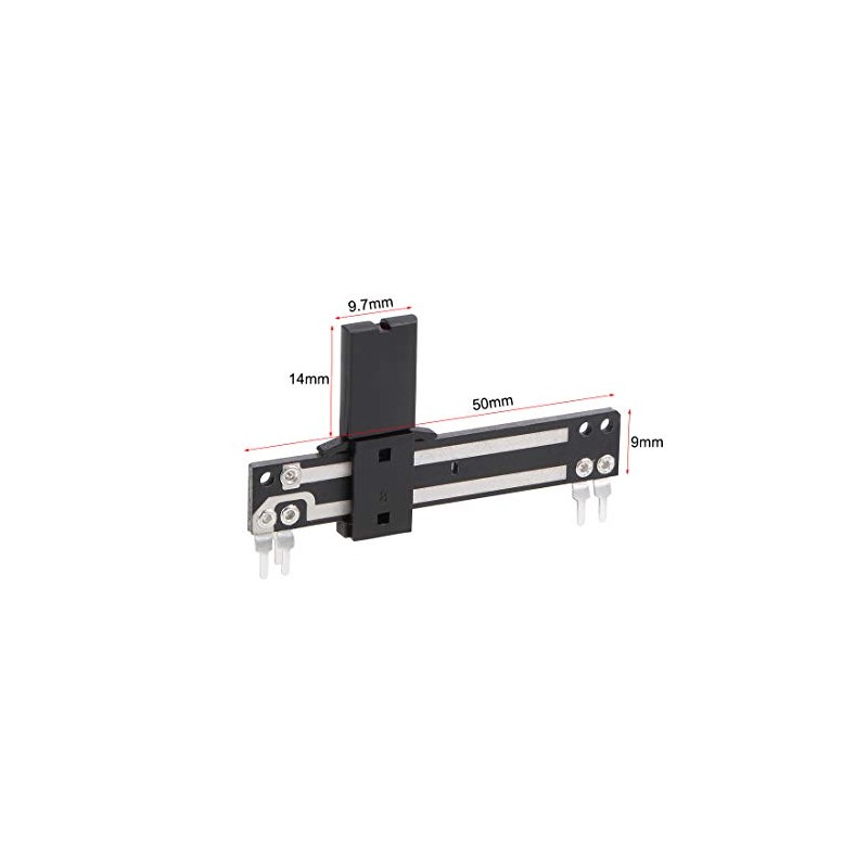 sourcing map Fader Variable Resistors Mixer Potentiometer Straight Sliding B100K