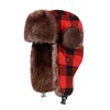 ASWER Warm Trapper Russian Trooper Hat Winter Skiing Cap Men