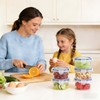 Pack of 6 300 ml Round Food Storage Containers, Airtight