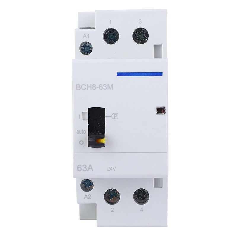 BCH8-63M 2P 63A 24V DIN Rail Household AC Contactor with