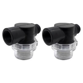 Vicue New Water Pump Strainer Filter Set with 50 Mesh Stainless Steel Filter Screen, RV Replacement 1/2 Sediment Filter Fit for WFCO Fit for Shurflo Pumps, Set of 2