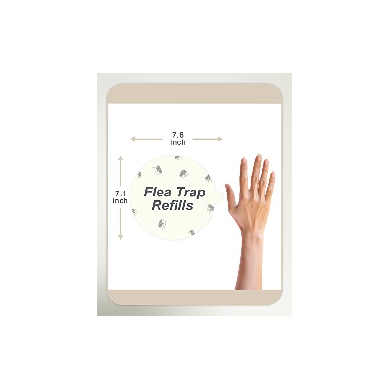20 Pack Flea Trap Replacement Glue Boards - Sticky Pads
