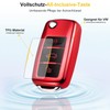 QBUC Car Key Case for VW, TPU Dustproof Key Box,