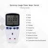 LCD Display Electricity Usage Power Meter Socket Energy Watt Volt