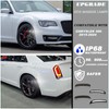 ULTRALTH Smoked LED Side Marker Lights for 2015-2024 Chrysler 300