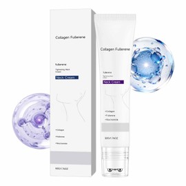 Magic Collagen Fullerene Neck Cream - Neck Skincare with Collagen Peptides, Tighten and Lift Firming Neck Cream for Crepey Skin, Deep Hydrating Skin Care for Smooth & Radiant Complexion (1Pcs)