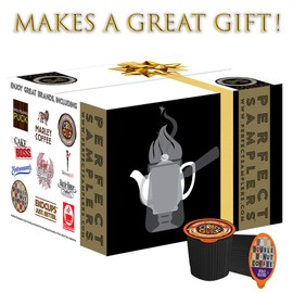 Custom Variety Pack Coffee, Tea, and Hot Chocolate Holiday Winter Sampler - Single Serve Pods for Keurig K-Cup Machines, 20 Assorted Flavors Party Mix