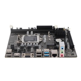 Yctze LGA 1155 Desktop Computer Motherboard with USB3.0, Motherboard Supports B75, DDR3 1700, Compatible with I7 2600, I3-530 Core Processors, Flex ATX