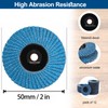 12 Pack Angle Grinder Discs Set, 50mm Flap Discs 40/60/80/120