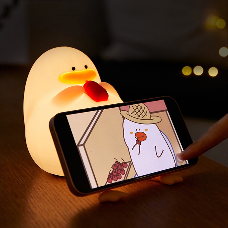 Silicone Night Light USB Charging Adjustable Brightness LED Soft Light