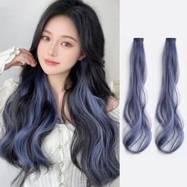 XUZOO 2 Piece Set Curly Hair Extensions Color Curly Hair Extension Hair Extension Hair Wigs for Kids Partial Wigs Point Wigs Clip Type Easy Extensions Hair Ornaments Hair Accessories Dance Recitals