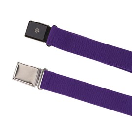 CTM® Kids' Adjustable Elastic Belt with Magnetic Buckle, Purple