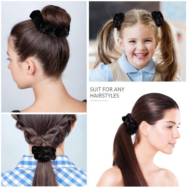Frcolor Velvet Hair Bobbles / Scrunchie Hair / Elastic Hair
