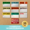 500 Moving Home Box Labels (50 Stickers Each) for Removals