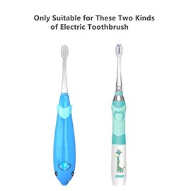 SEAGO Toothbrush Replacement Heads - SG977 SG513 - Kids Toothbrushes Heads for Toddlers - Compatible with SEAGO Electric Toothbrushes Kids (White, 6-P