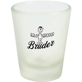 ShirtInStyle Schnapsglas Glas Bald Grosser Bruder, Familie Verwandschaft, Liebe, Freude, Dankbarkeit