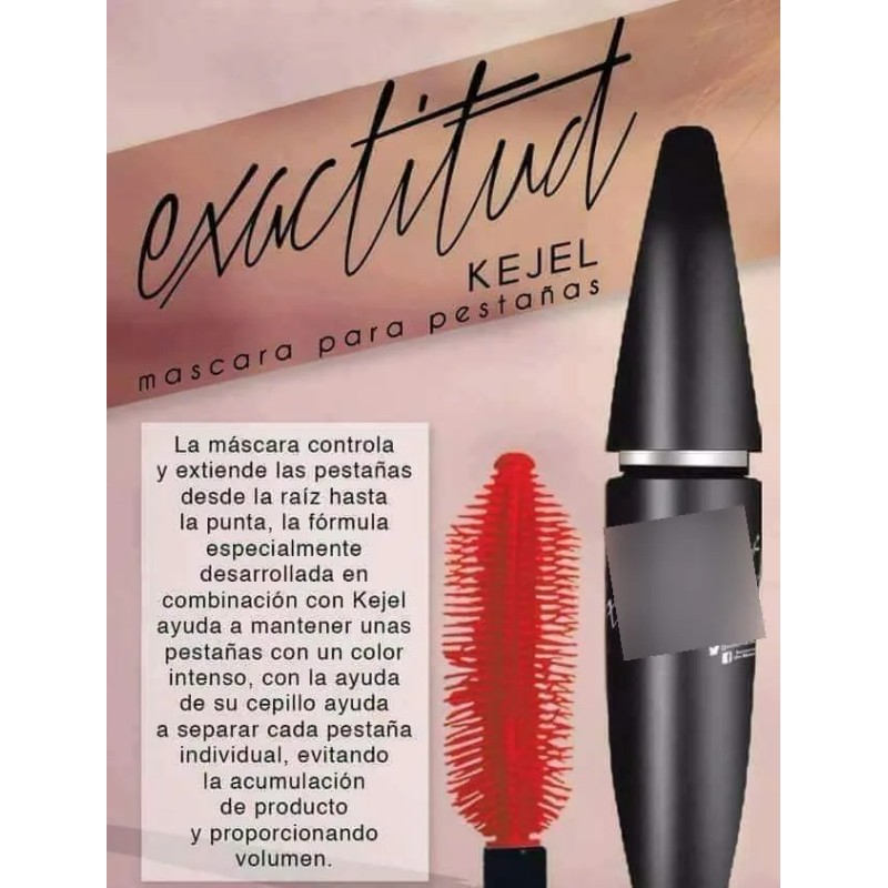Máscara de pestañas Diamond Beauty Exactitud Fibras Alargadoras color negro