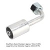 10 Pcs 3/8in Air Conditioning 90 Degree Beadlock Aluminum AC