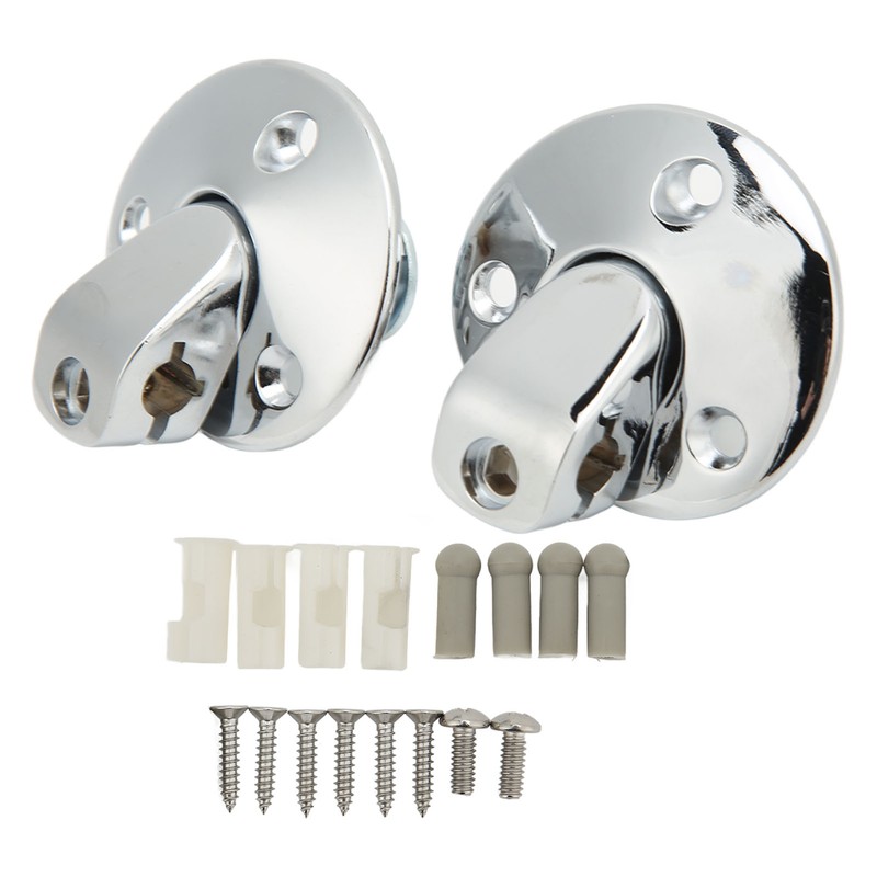 Car Sun Visor Support Brackets with Screw Bushing Chrome Plating