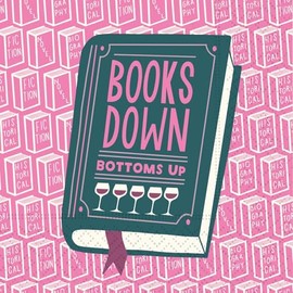 Design Design Books Bown Bottoms Up Beverage Napkin, 5-Inch, Multicolor, 20 Sheets