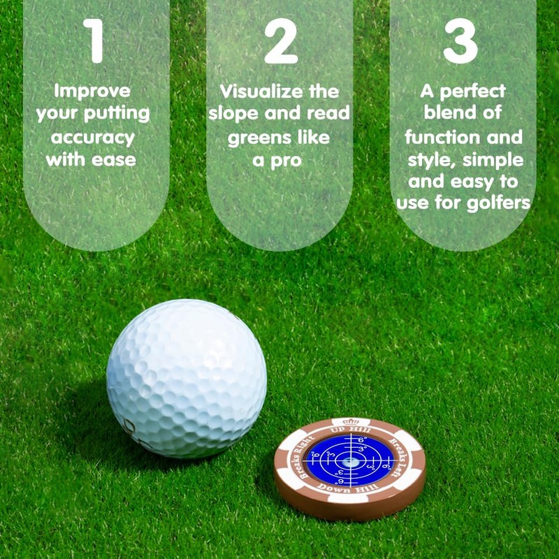 SlopeMaster ProGreen Reader - Golf Ball Marker with High Precision