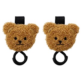Monta Stroller Hooks, Set of 2, Baby Stroller Hooks, Buggy Hooks, Multi Hooks, Double Hooks, Luggage Hanger, Bear, Lion, Dog, Mascot, Plush Toy, Stroller Goods, Luggage, Car Hook, Bicycle Hook, Bag