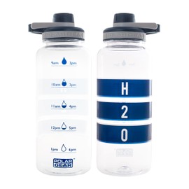 Polar Gear 1.2L Motivational Water Bottle With Straw -SK BPA Free Water Bottle With Time Markings – Running Water Bottle, Sports Water Bottle - Reusable Water Bottle for Work, School, Cycling (Indigo)