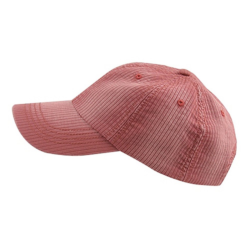 MG Low Profile Pine Stripe Cotton Washed Cap - Maroon
