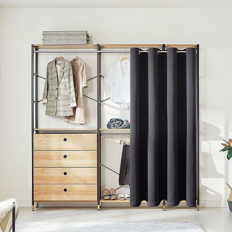 ChrisDowa Blackout Door Curtains for Doorway Privacy, Grommet Closet Curtains