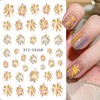 8Sheets Fireworks Nail Art Stickers for Nail Art, Gold Silver