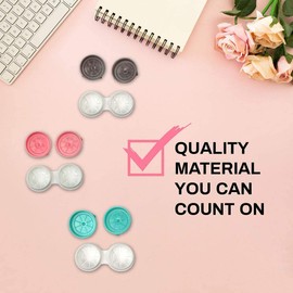 Sports Vision World New 3 Pieces Hippo Fun Cute Animal Blue Contact Lens Cases, Lightweight, Portable and Distinctive Design, Cute and Fun Travel Contact Lens Storage/Soaking Case CE Marked