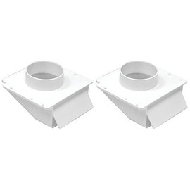 Lot of 3 X 2-Pack - Lambro 143W White Plastic Under Eave Vent, 4-Inch