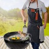 GEFU BBQ Apron, Cooking Apron, Kitchen Apron, Cotton and Leather,
