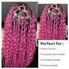 Deep Pink Braiding Hair Pre Stretched Knotless Braiding Hair for