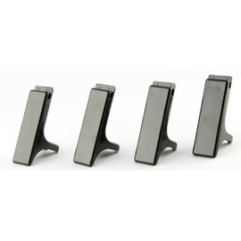 Q Connect Executive Letter Tray Risers - Black (Pack of 4)
