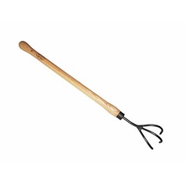 DeWit 3-Tine Cultivator with Drop Grip Handle, Works as Garden Hoe and Tiller