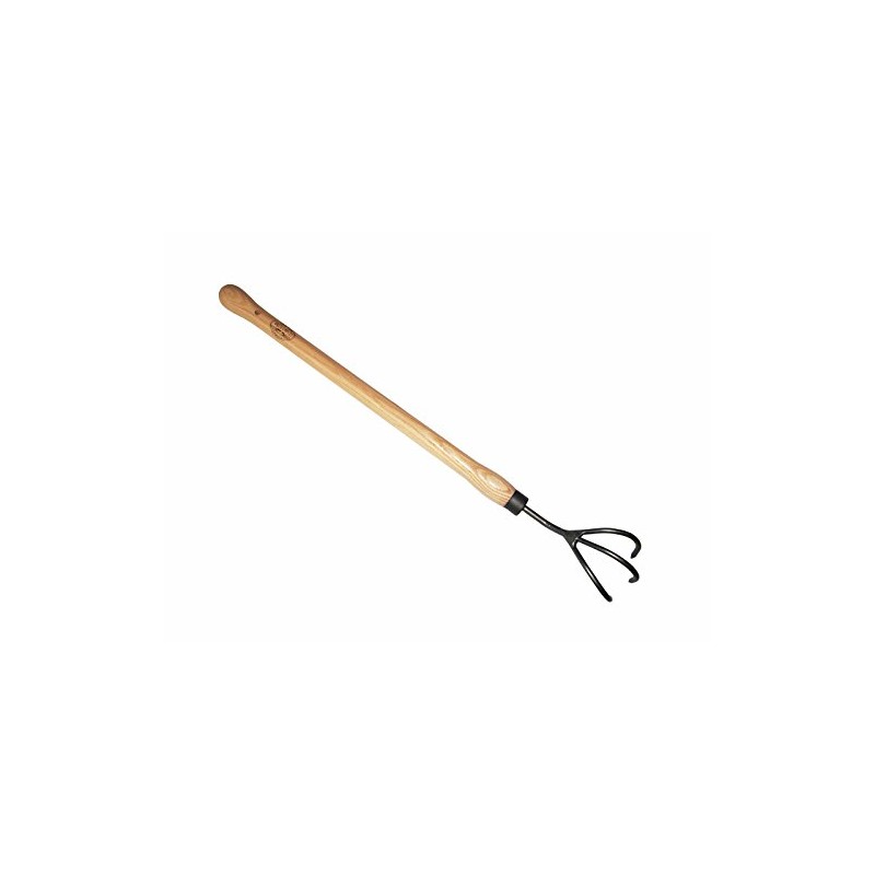 DeWit 3-Tine Cultivator with Drop Grip Handle, Works as Garden