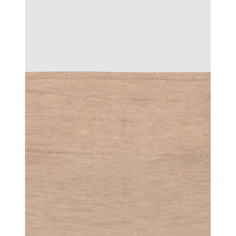 DILLING Women's Merino Wool Tight Shorts - Thermal Undershorts Beige