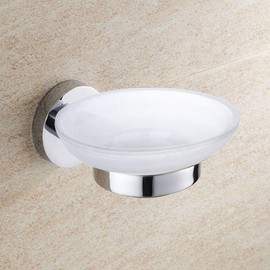 OlBuWa Bathroom Toilet Soap Dish Holder Stainless Steel 18/10 Polished