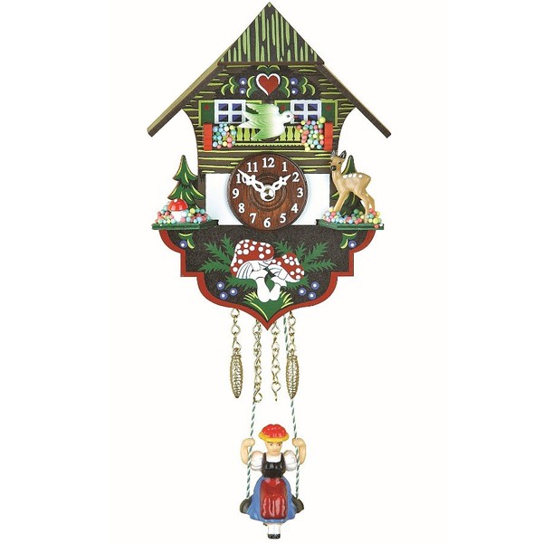 Trenkle Kuckulino Black Forest Clock Black Forest House with Quartz Movement and Cuckoo Chime TU 2004 SQ
